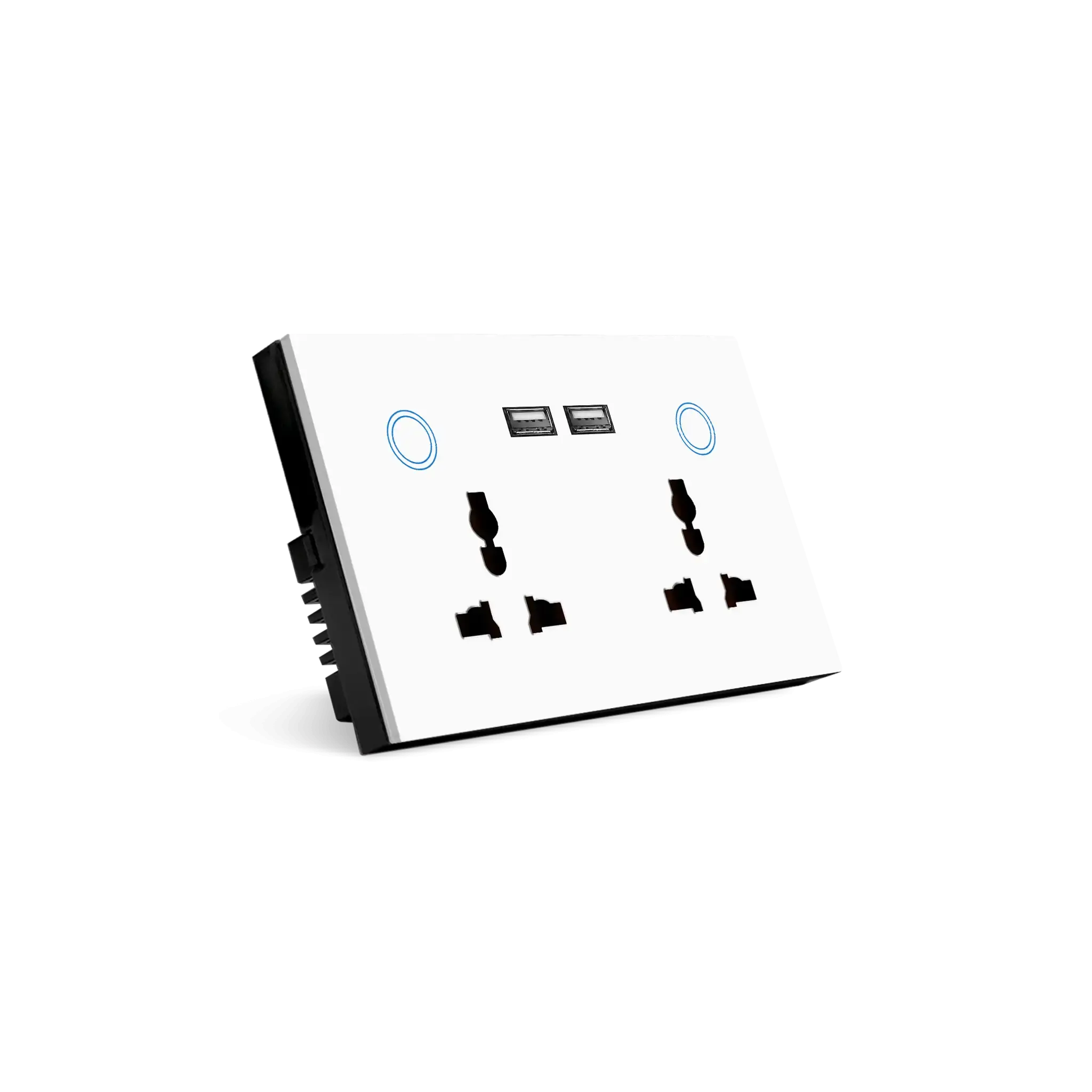 Dual Universal Sockets & USB CRYSTAL SERIES Okasha Smart
