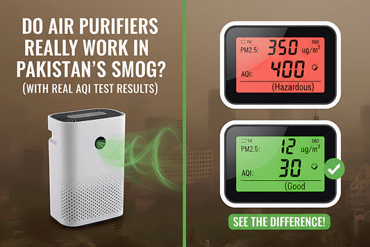Do Air Purifiers Really Work in Pakistan’s Smog? (With Real AQI Test Results)