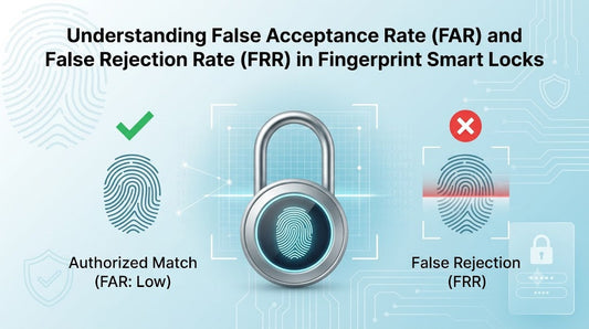 Comparison of False Acceptance Rate (FAR) and False Rejection Rate (FRR) in fingerprint smart lock authentication