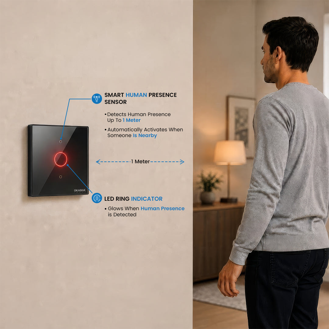 1 Gang Smart Sensor Switch CRYSTAL SERIES