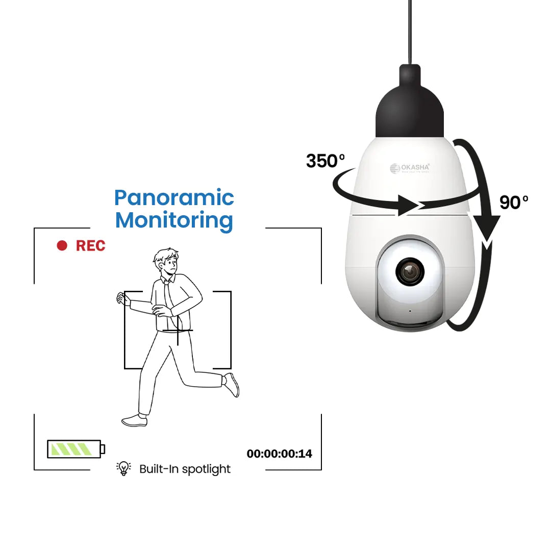 Ceiling Audio Camera Smart Wireless Ceiling Camera – Okasha Smart