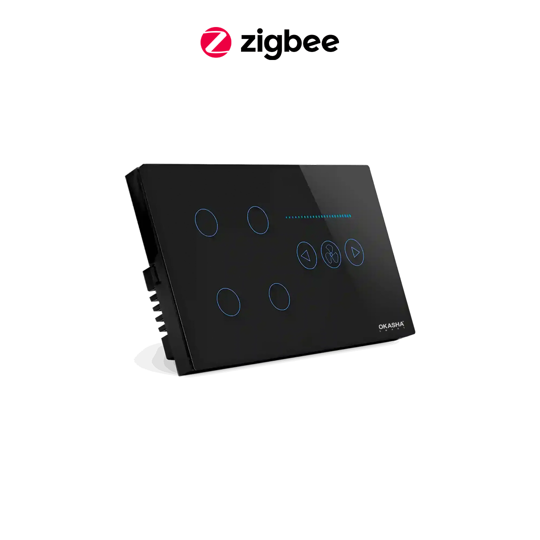 4 Gang+1 Fan Smart Switch CRYSTAL SERIES