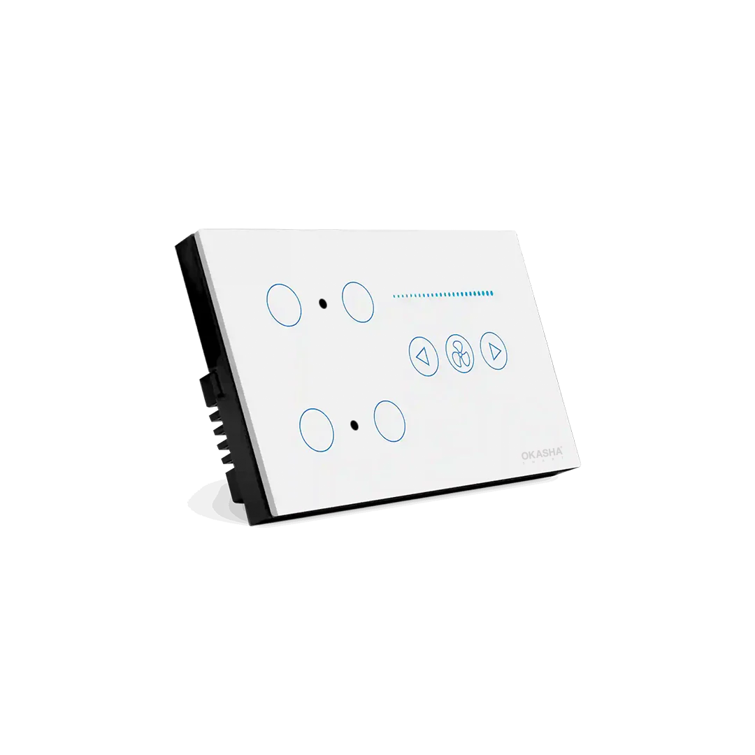 4 Gang+1 Fan Sensor Switch CRYSTAL SERIES