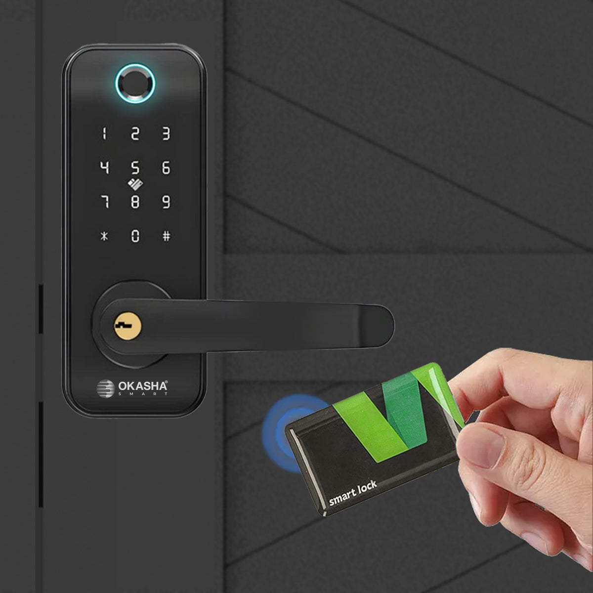 Access Card Lock RF Smart Card for Door Lock – 13.56 MHz Access – Okasha Smart