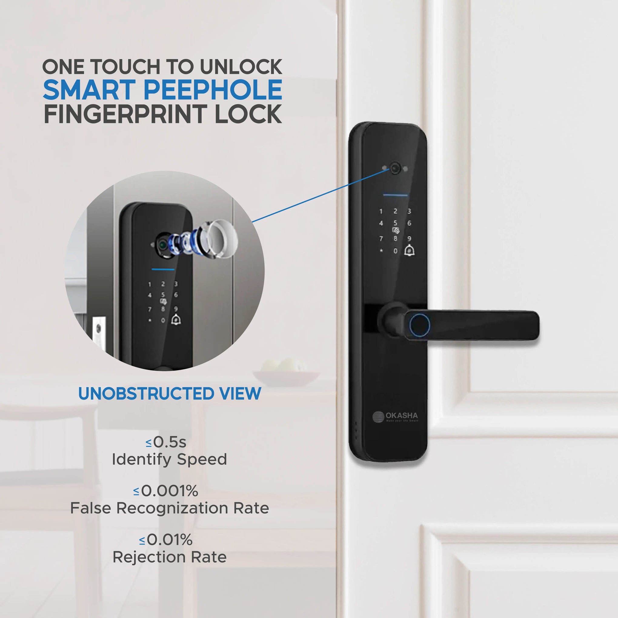 Smart Door Lock with Video Door Bell
