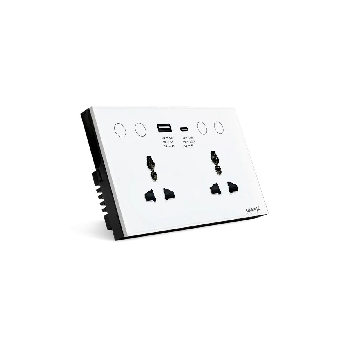 Smart Socket Module Dual Universal Smart Socket with 1USB+1 C Type – Okasha Smart