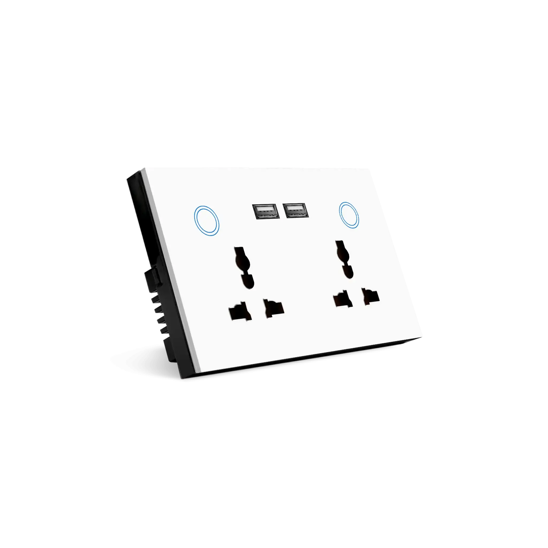 Dual Universal Sockets & USB CRYSTAL SERIES – Okasha Smart