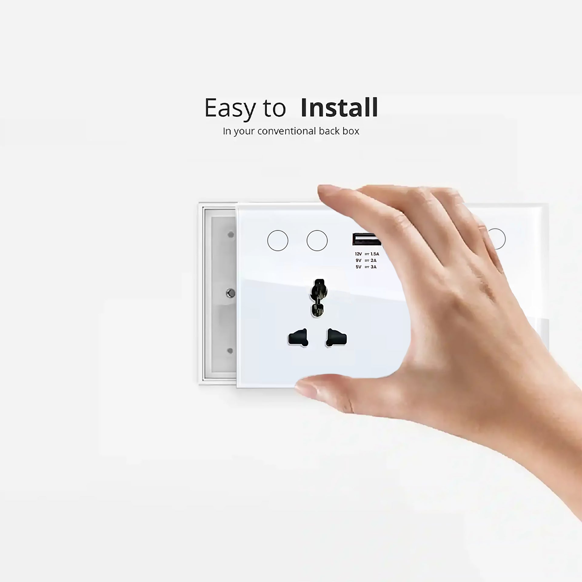 Dual Universal Smart Socket with 1USB+1 C Type Price