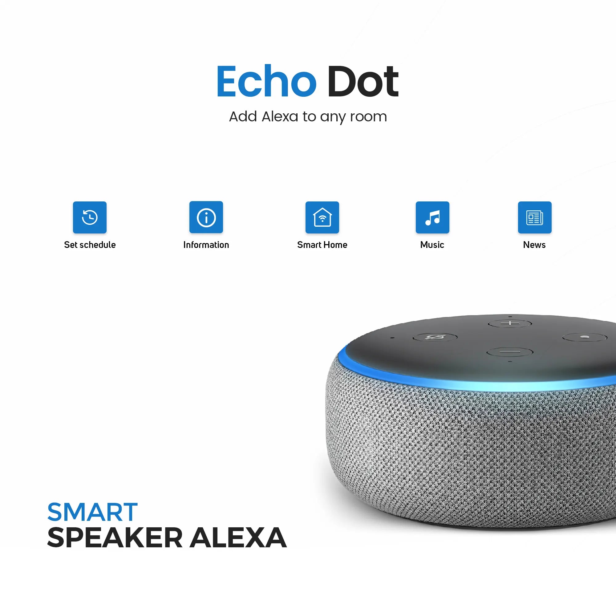 Echo Dot (3rd Gen) - Smart speaker Alexa