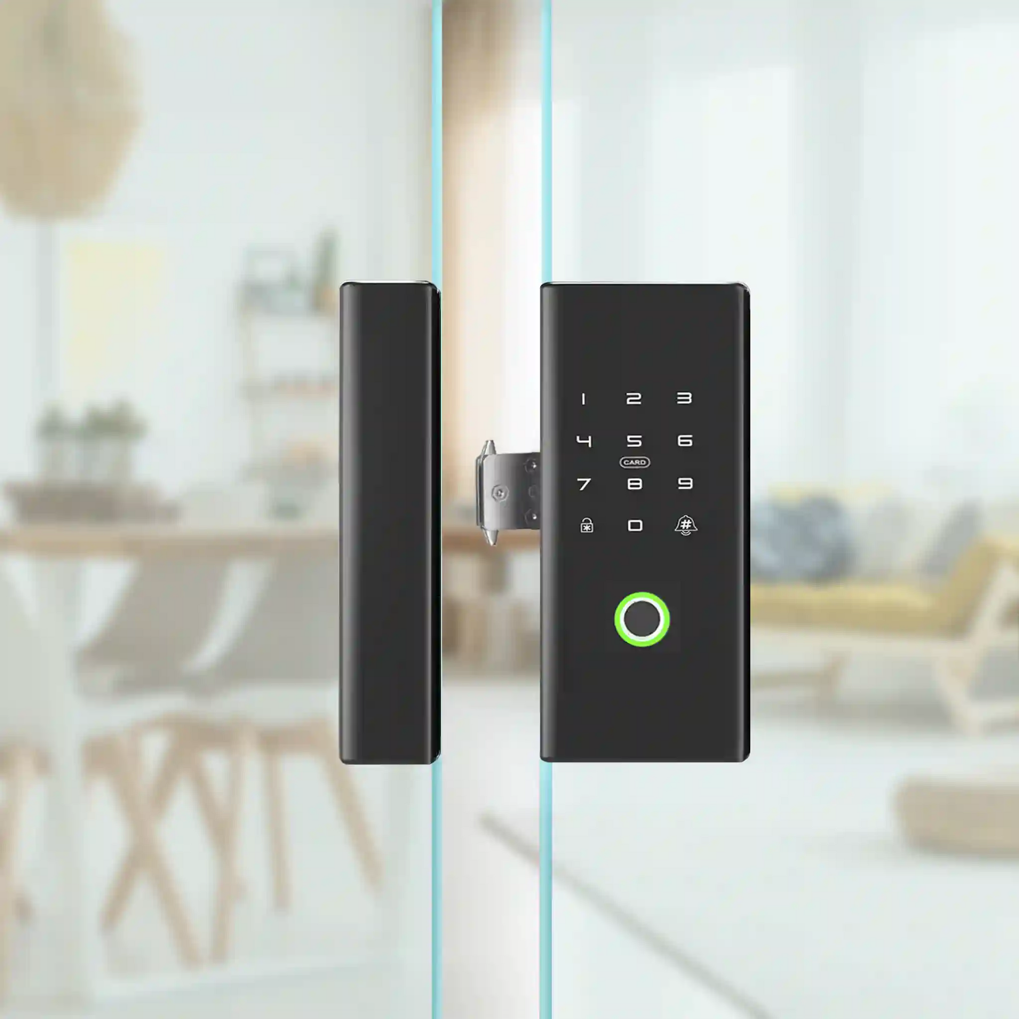 Smart Glass Door Lock (Glass to Glass Frame) – Okasha Smart