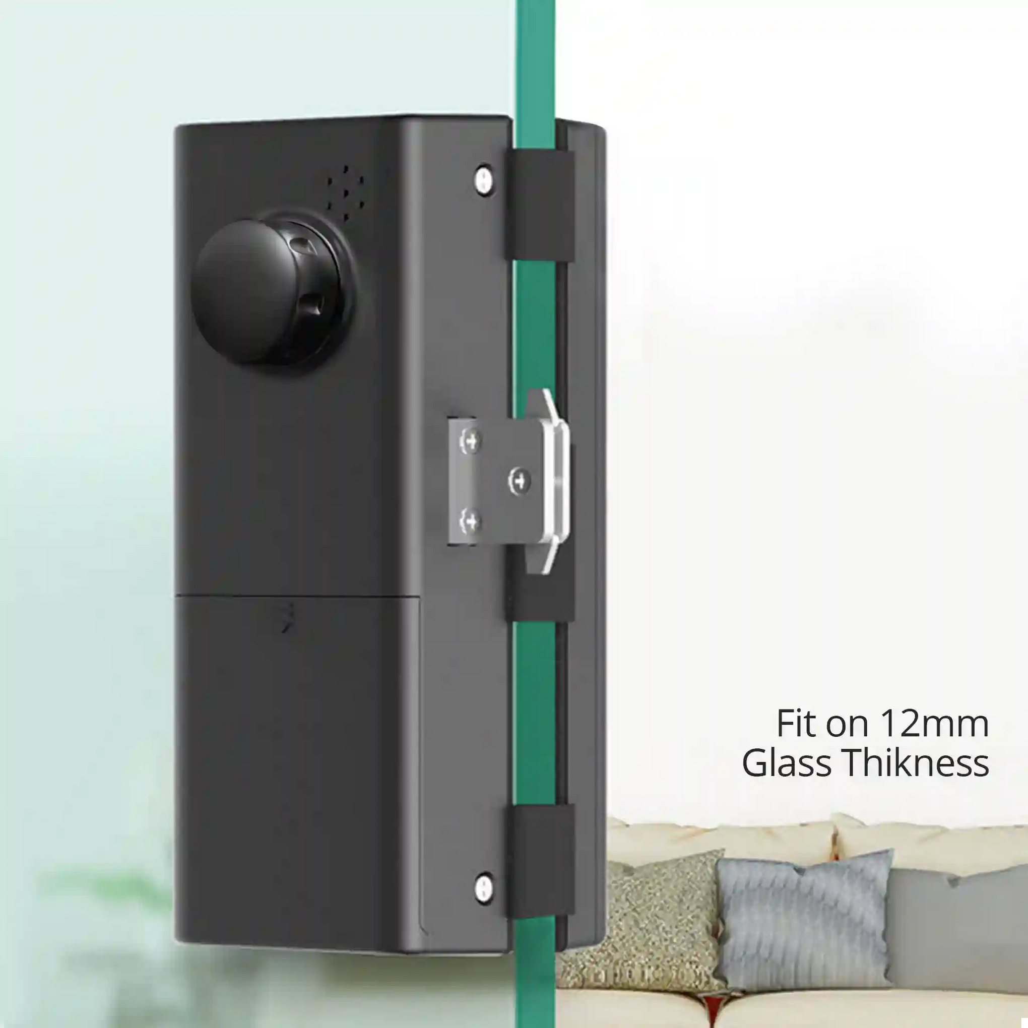 Stainless steel Smart Glass Door Lock 