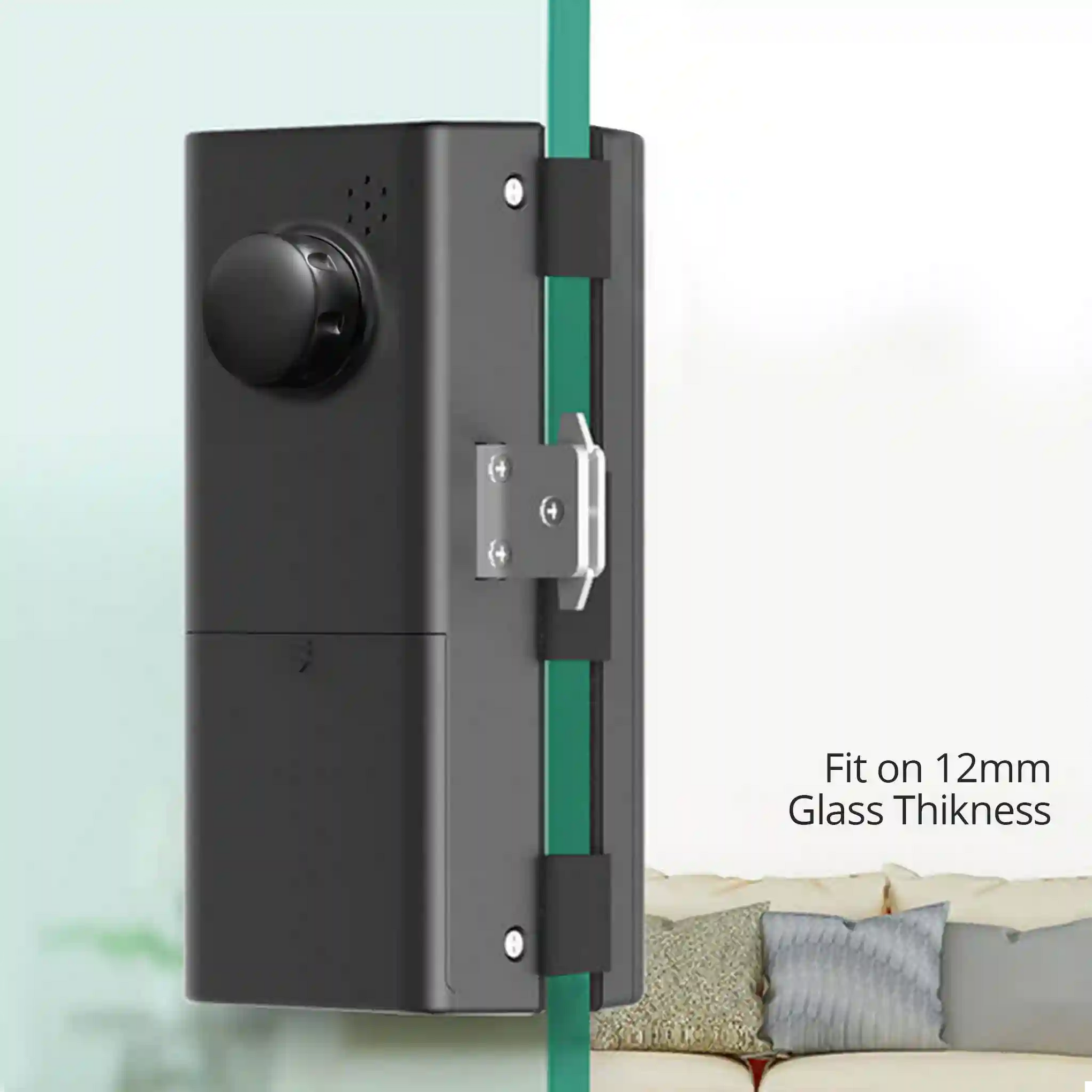 Smart Glass Door Lock with Fingerprint & App Control | Okasha Smart