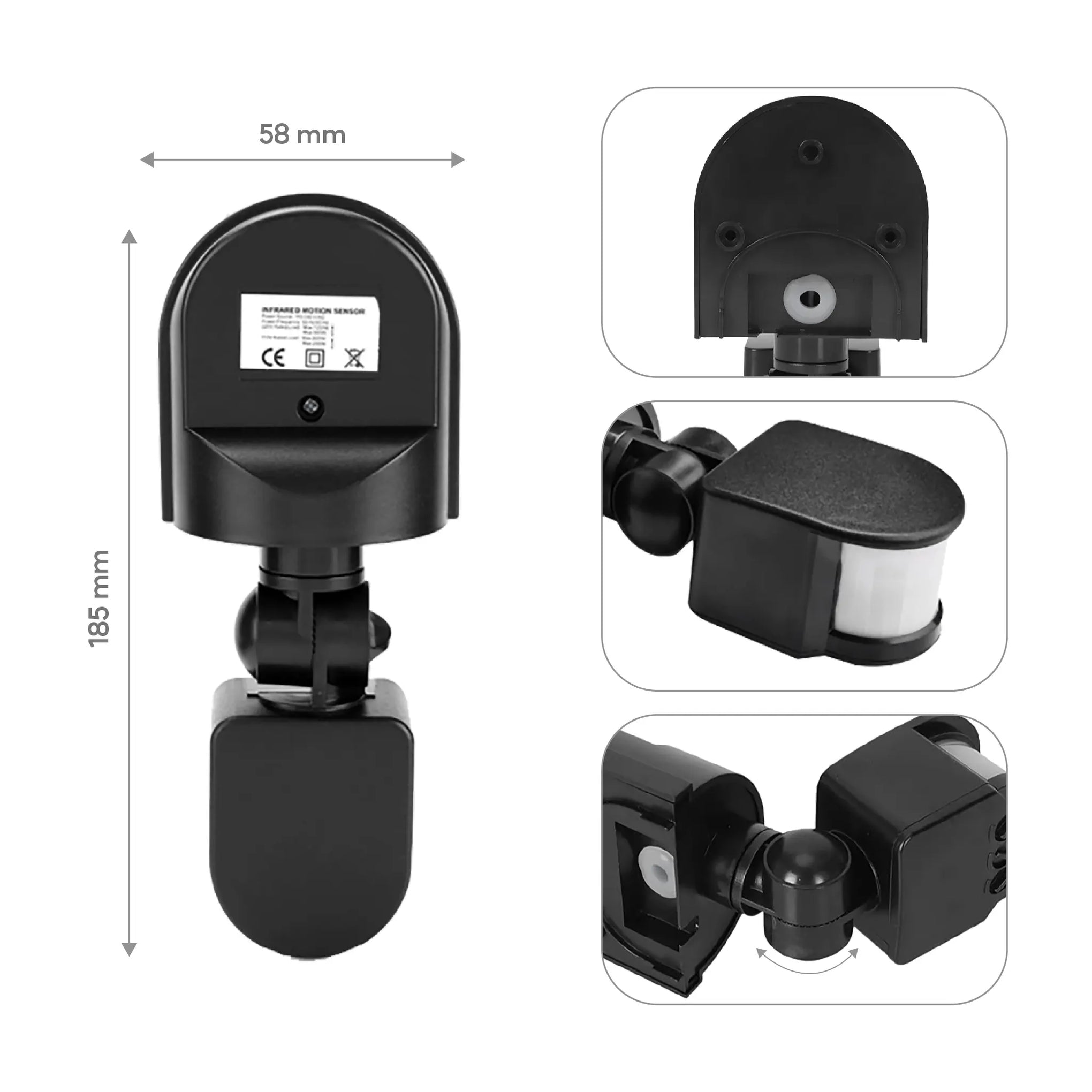 Smart Motion Sensor – Microwave Infrared, 12V & 220V – Okasha Smart