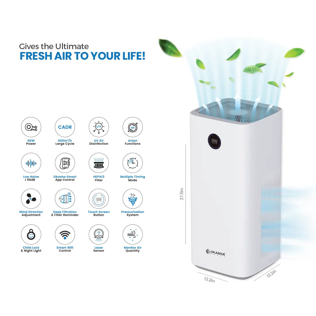 Okasha Smart Air Purifier-X600