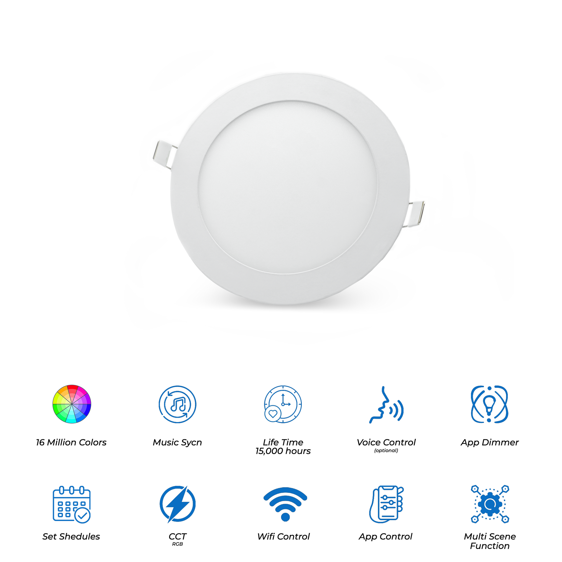 Slim RGB Downlight 12W