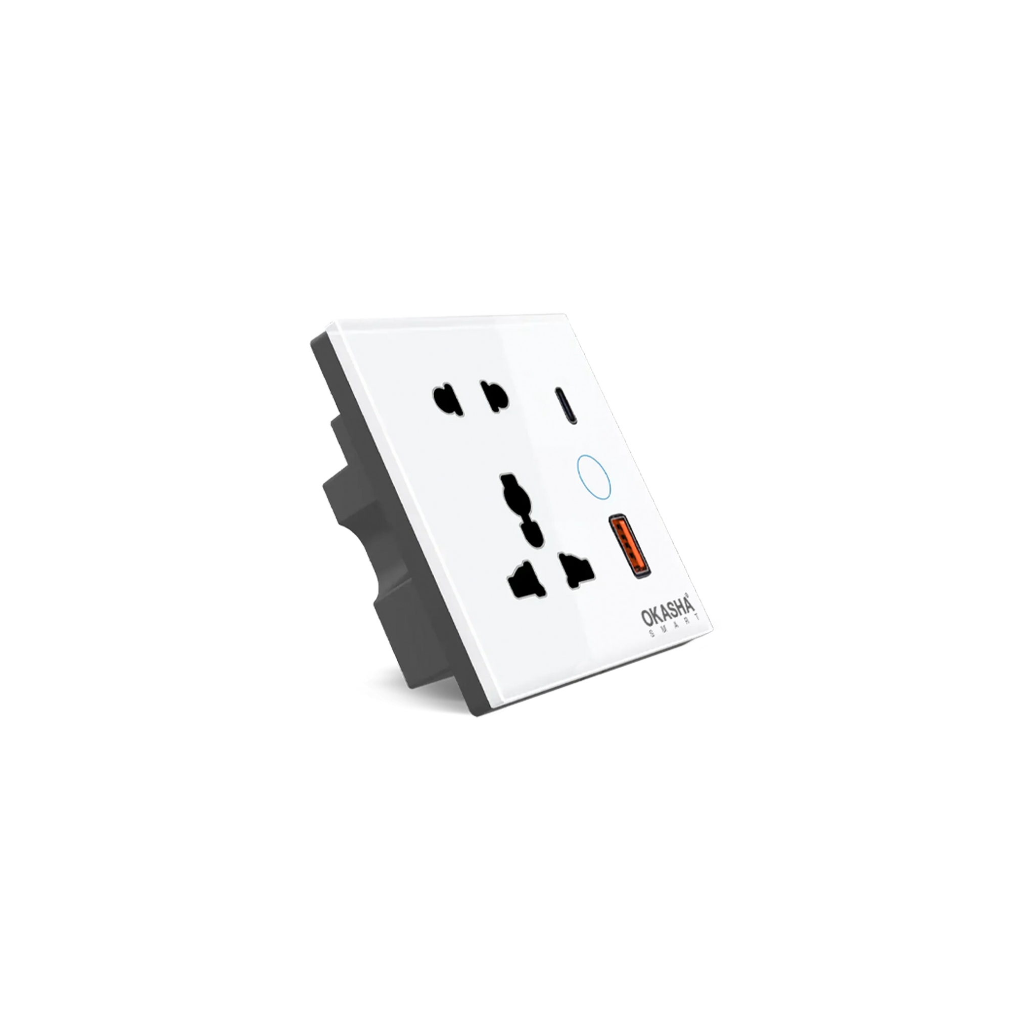 Universal Smart Socket+1USB+1 C Type