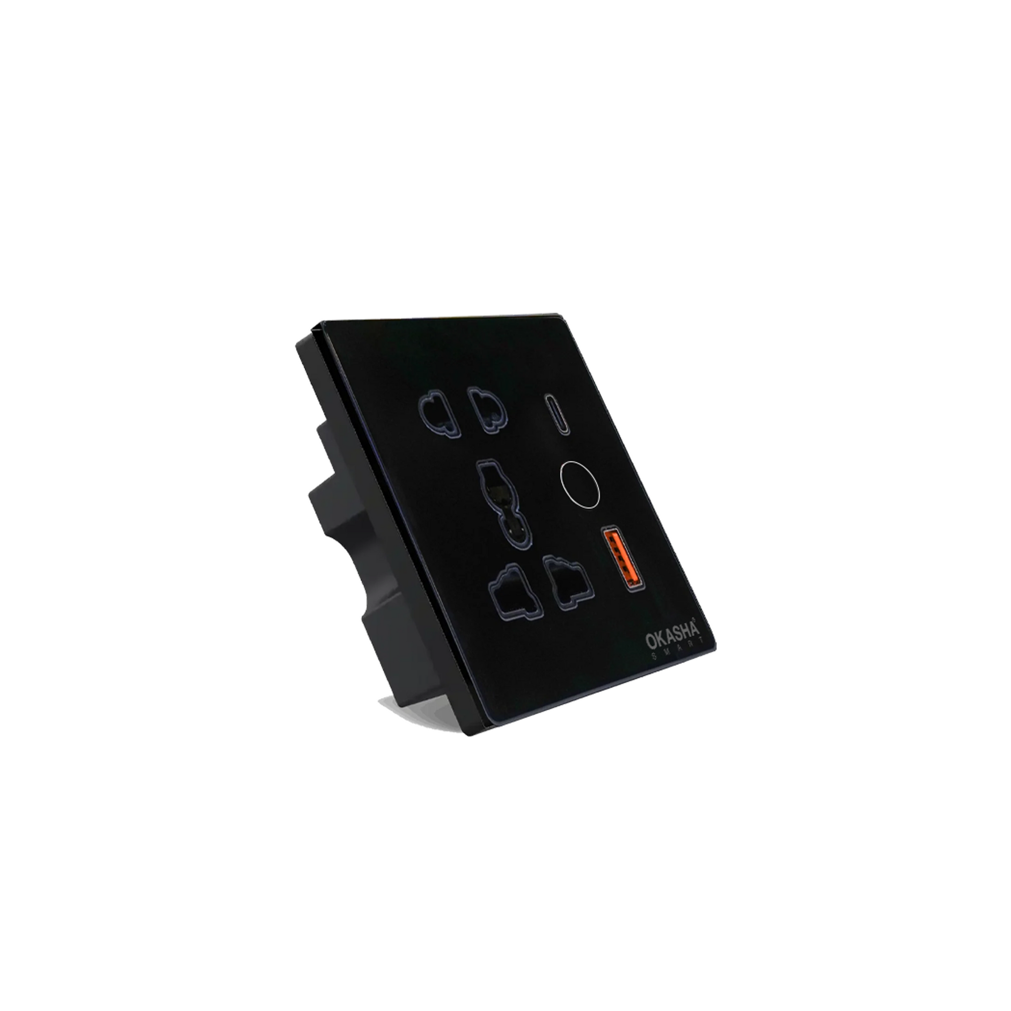 Universal Smart Socket+1USB+1 C Type