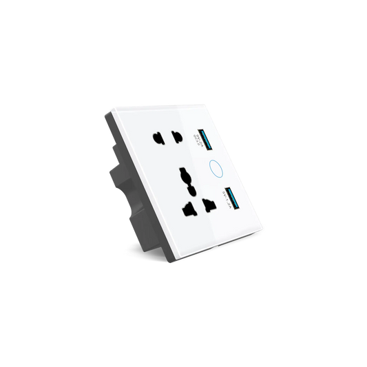 Universal Socket Usb Smart Sockets Crystal Series – Okasha Smart
