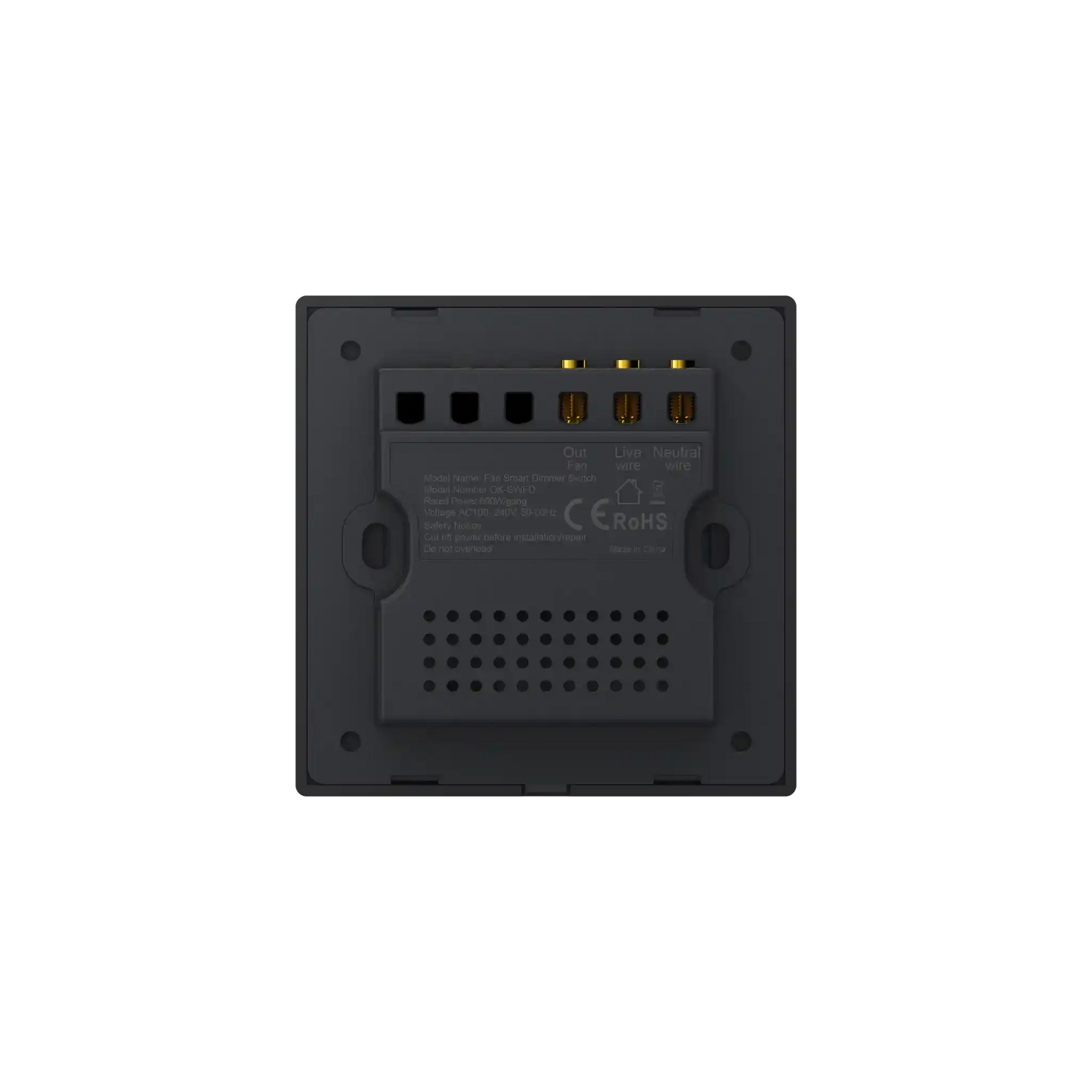 Fan Speed Controller CRYSTAL SERIES Okasha Smart fan-speed-controller-crystal-series-okasha-smart