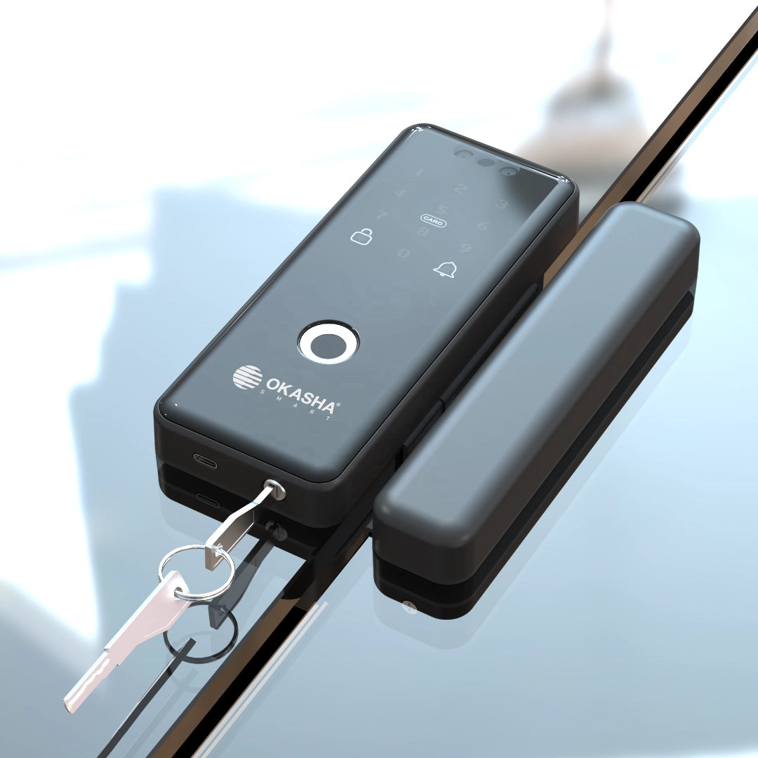 Smart Glass Door Lock (Glass to Glass Frame)