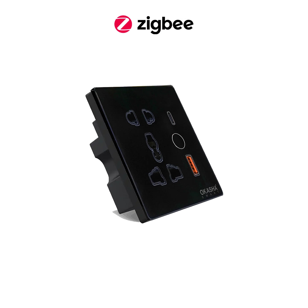 Universal Smart Socket+1USB+1 C Type